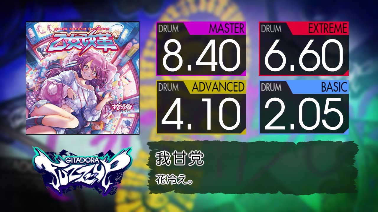 【GITADORA】 我甘党 (MASTER ~ BASIC) Drum