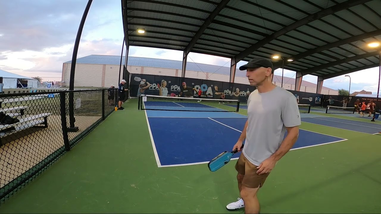 Dike Ajiri vs Peter Abrams (11-6, 13-11) Baird Wealth Management Texas Open Mens Senior Singles Pro