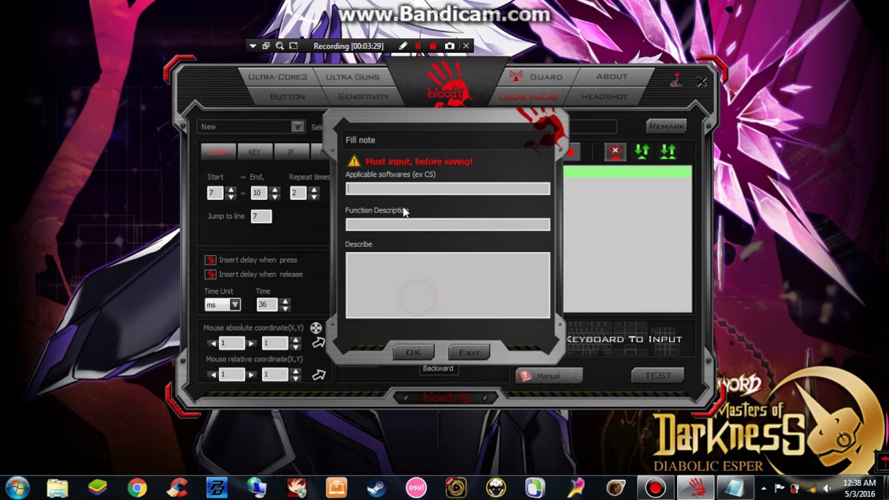 Cara setting awp dan shotgun point blank pada mouse a4tech bloody
