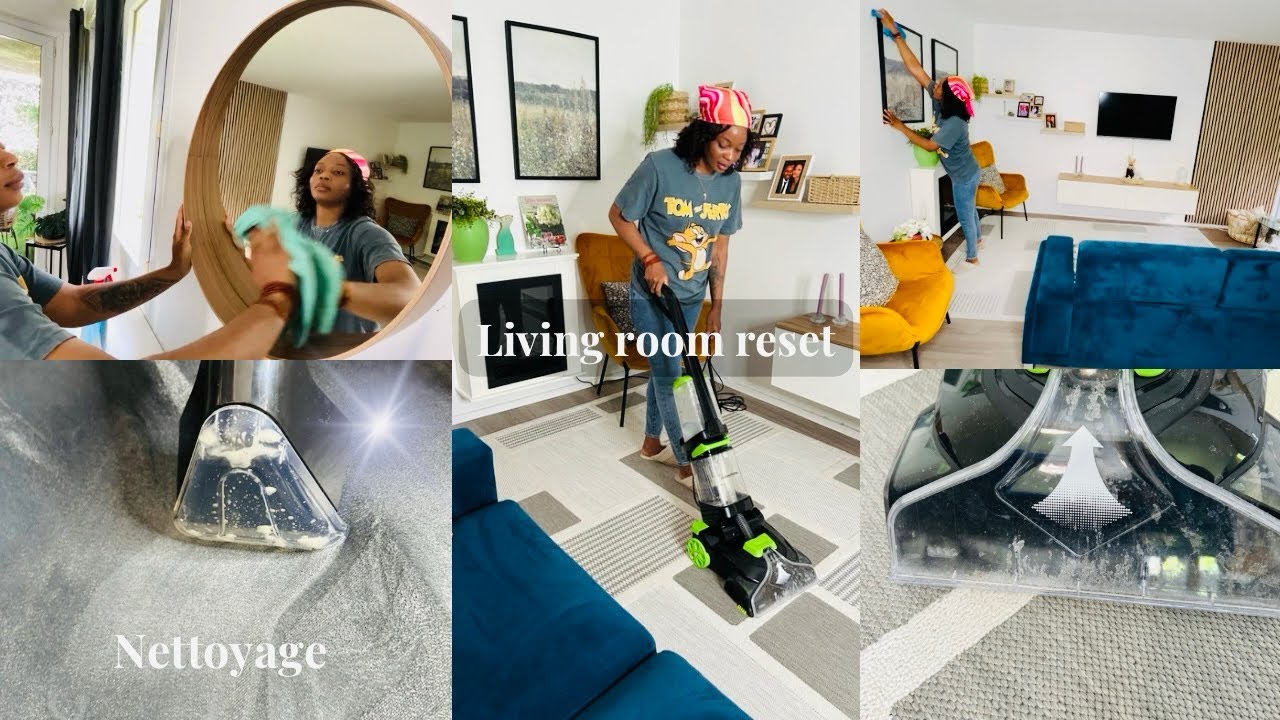 MOTIVATION MÉNAGE !! CLEAN WITH ME • NETTOYAGE INTENSE DU SALON#motivation#cleaning