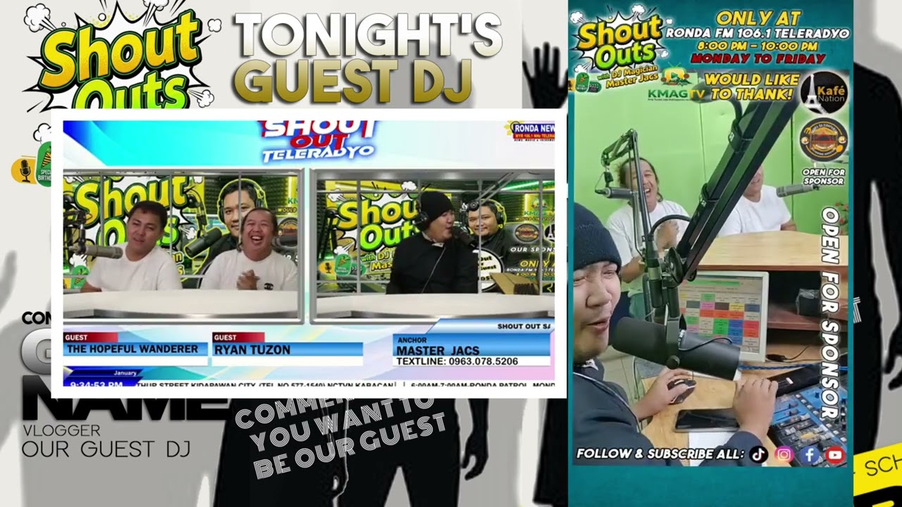 Shout Outs Test Run with Ryan Tuzon and The Hopeful Wanderer PART 02