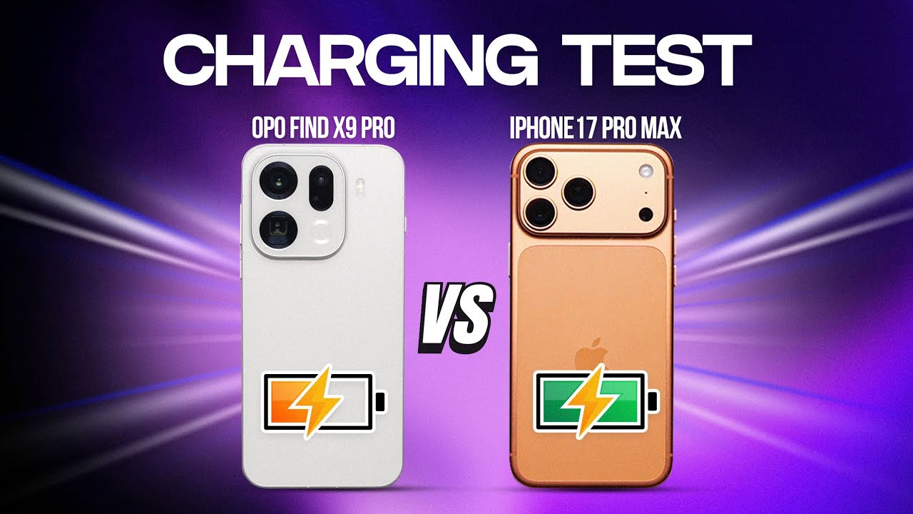 Oppo Find X9 Pro vs iPhone 17 Pro Max Charging Test - APPLE WINS?🫢
