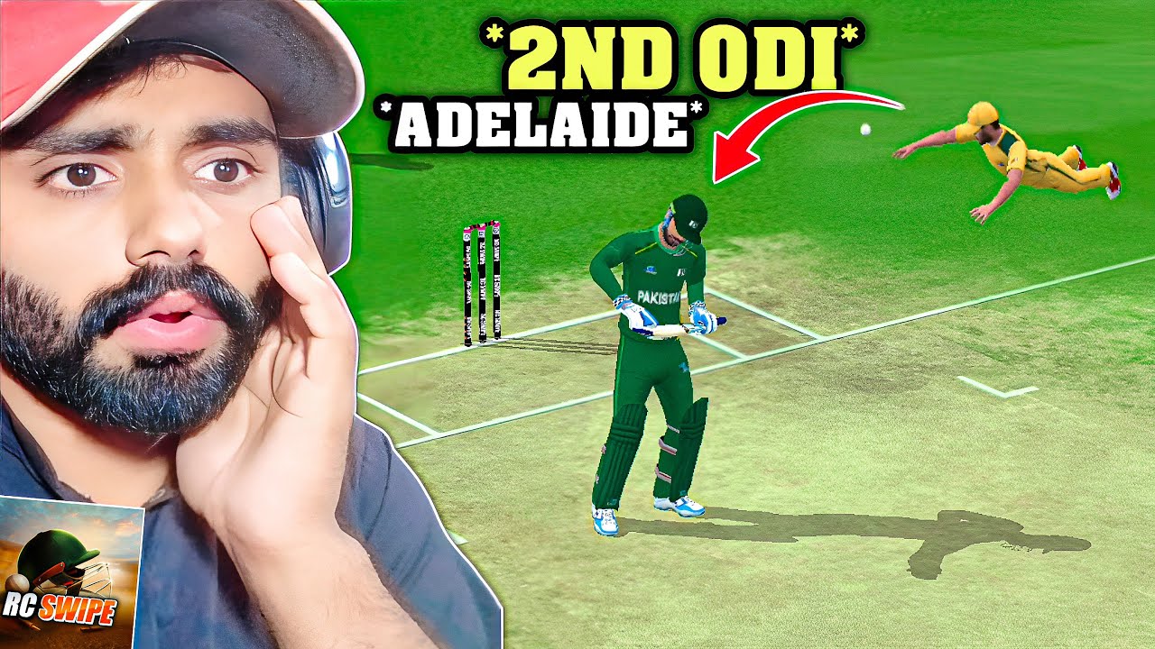 RIZU ON FIRE😮 2ND ODI IN ADELAIDE PAKISTAN VS AUSTRALIA | RC SWIPE GAMEPLAY IN HINDI URDU
