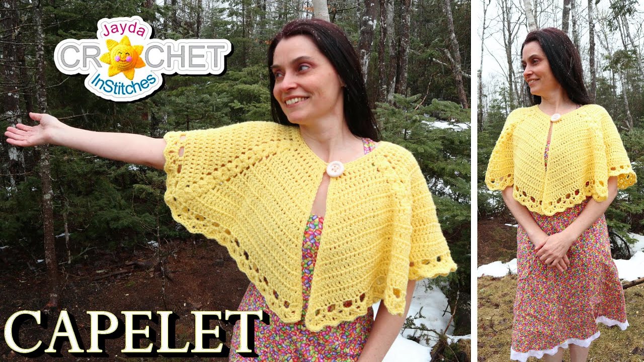 Easter Capelet  - Child & Adult Sizes - using Pound of Love by Lion Brand