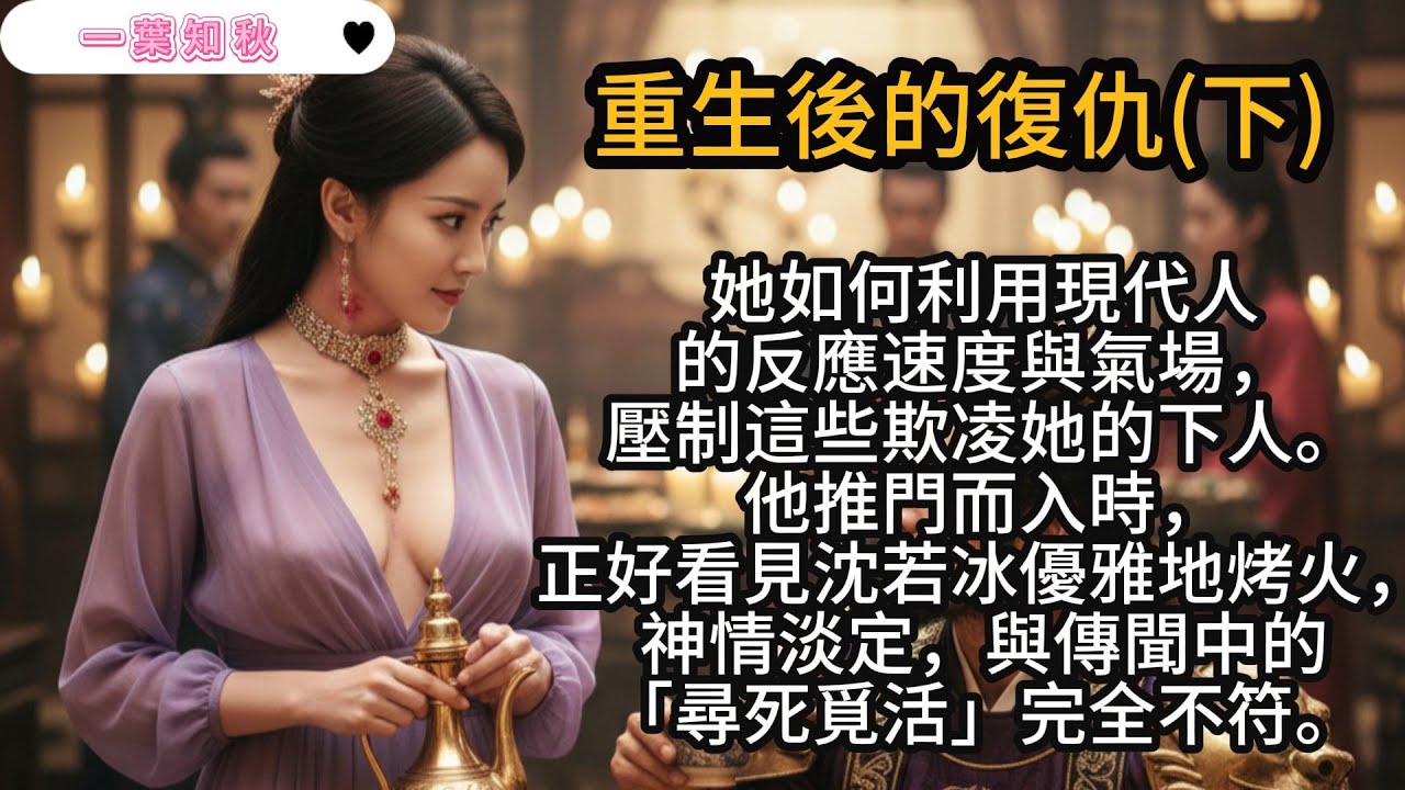 高寒夜看著眼前這個脫胎換骨的女子，眼底閃過一抹複雜的情緒——是驚訝，更多的是一種連他自己都未察覺的好奇。「妳，確實跟以前不一樣了。」#穿越 #爽文 #復仇 #言情小說 #完結篇