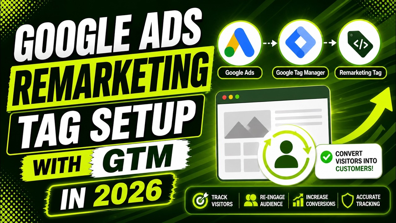 How to Set Up Google Ads Remarketing Tag in 2026 | Updated Google Ads Remarketing Tag Setup
