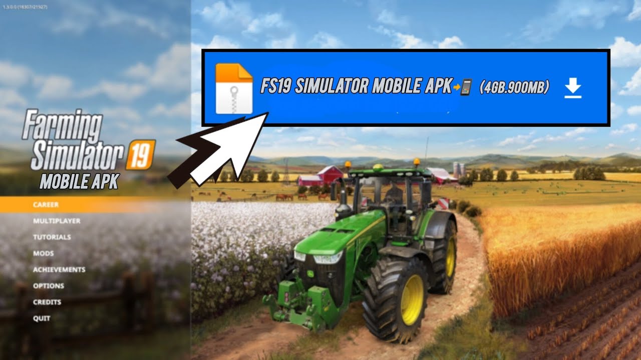 FS19 МОБИЛЬНЫЙ APK 👉 4 ГБ.900 МБ