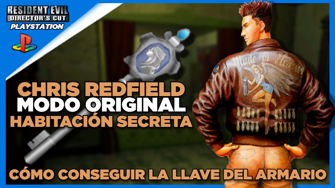 Resident Evil: Director's Cut |(PS1)| Llave especial (Armario) | Habitación secreta | Chris Redfield