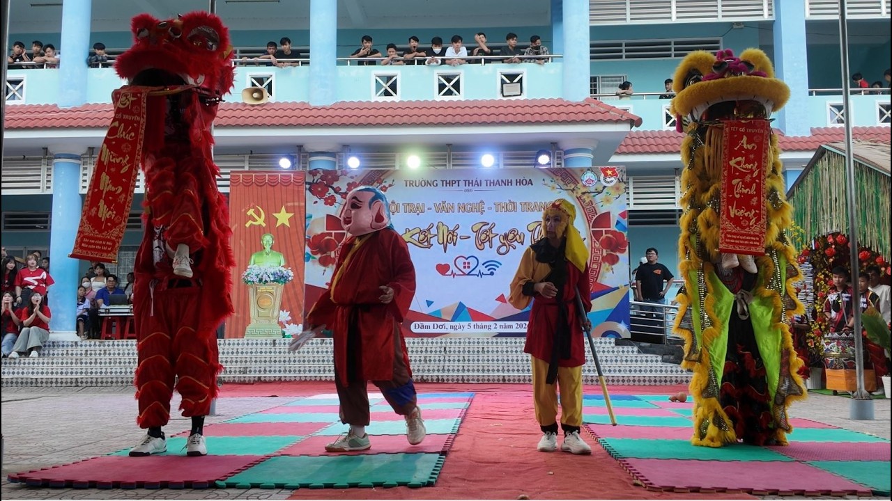 Múa lân_Xuân 2026_THPT Thái Thanh Hoà