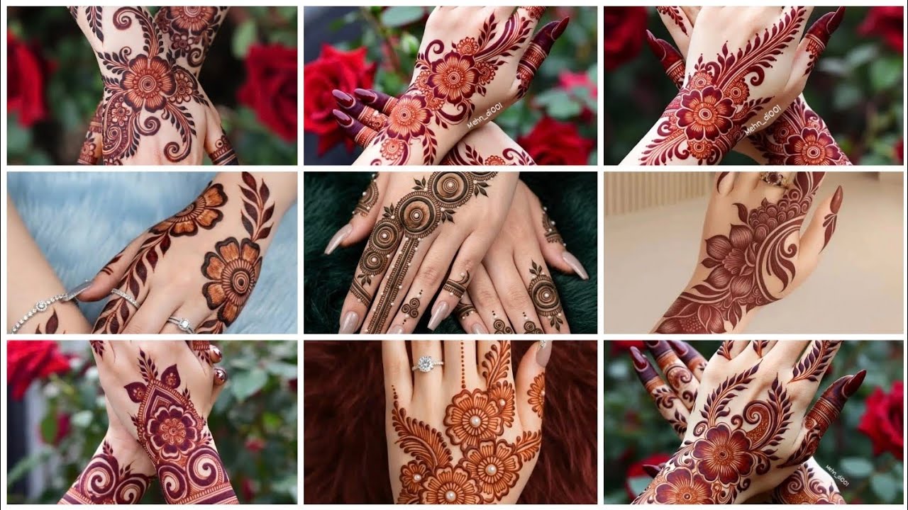 ৪০ টি ঈদ স্পেশাল Floral Mehendi Designs ✨ Full Hand Collection