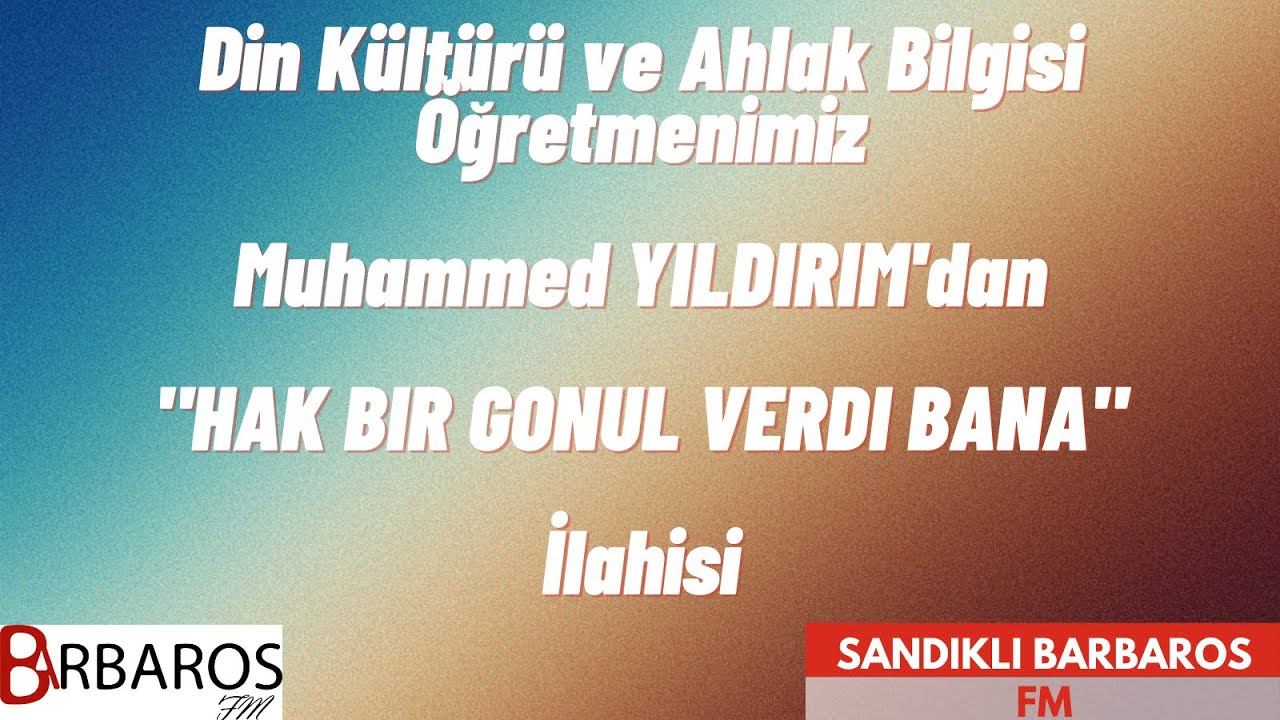 Din Kültürü ve Ahlak Bilgisi Öğretmenimiz Muhammed Yıldırım'dan 