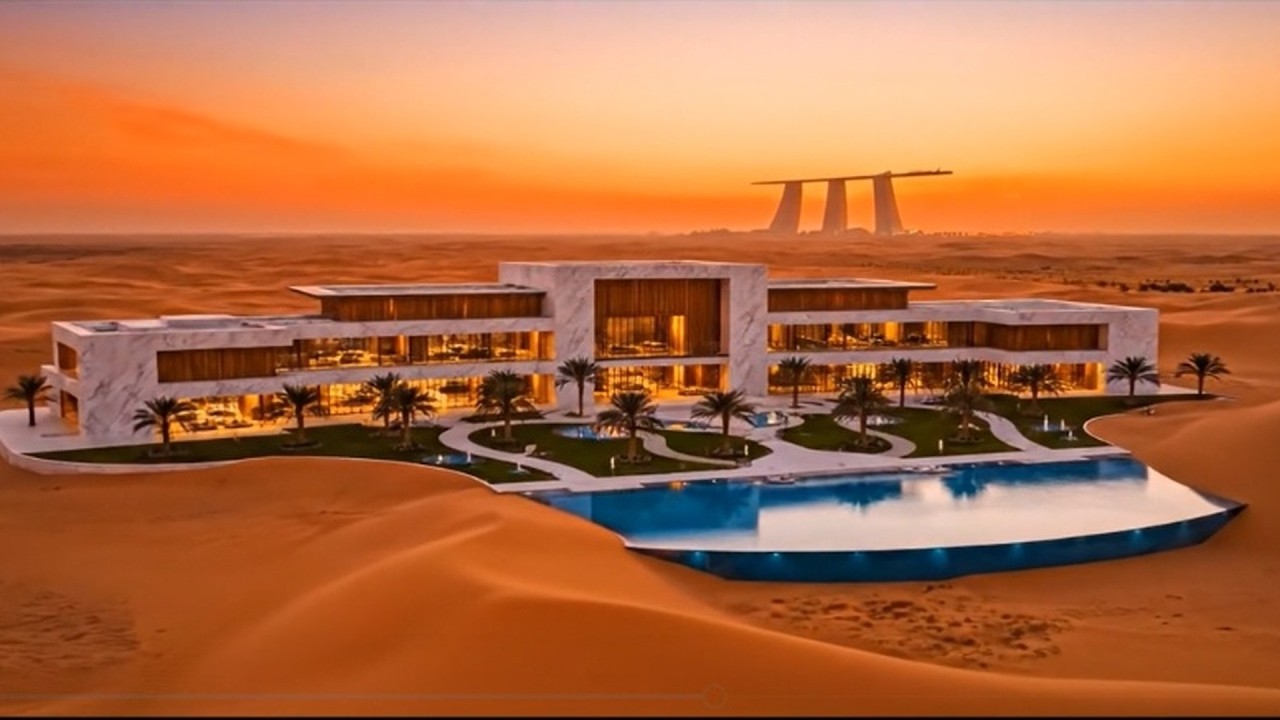 Inside a $300,000,000 Ultra Luxury Desert Mega Mansion
