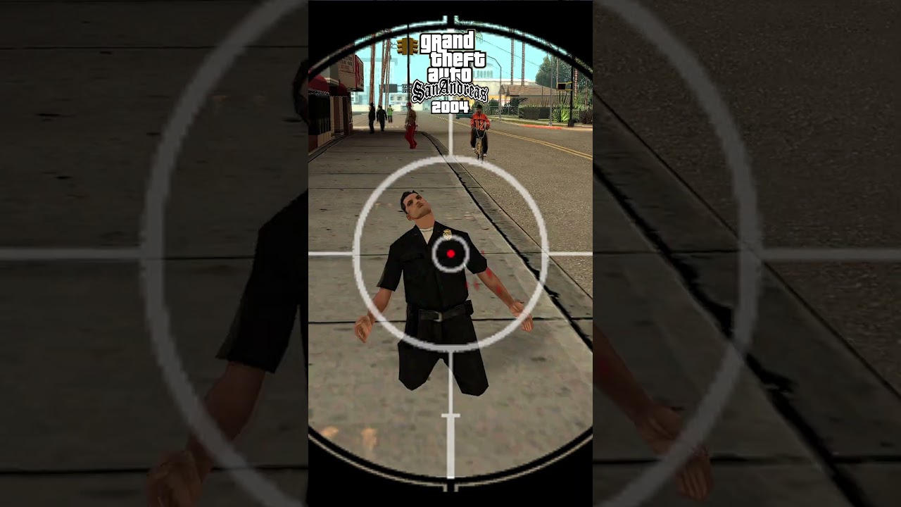 Evolution of Shoot a Sniper Shot on a POLICE LEG in GTA Games (2001 → 2013) 