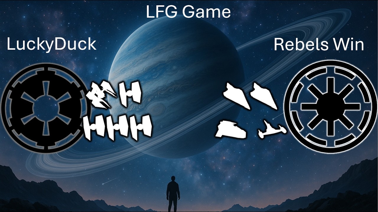 X-Wing Miniatures - Casual Game - Luckyduck vs Rebels Win