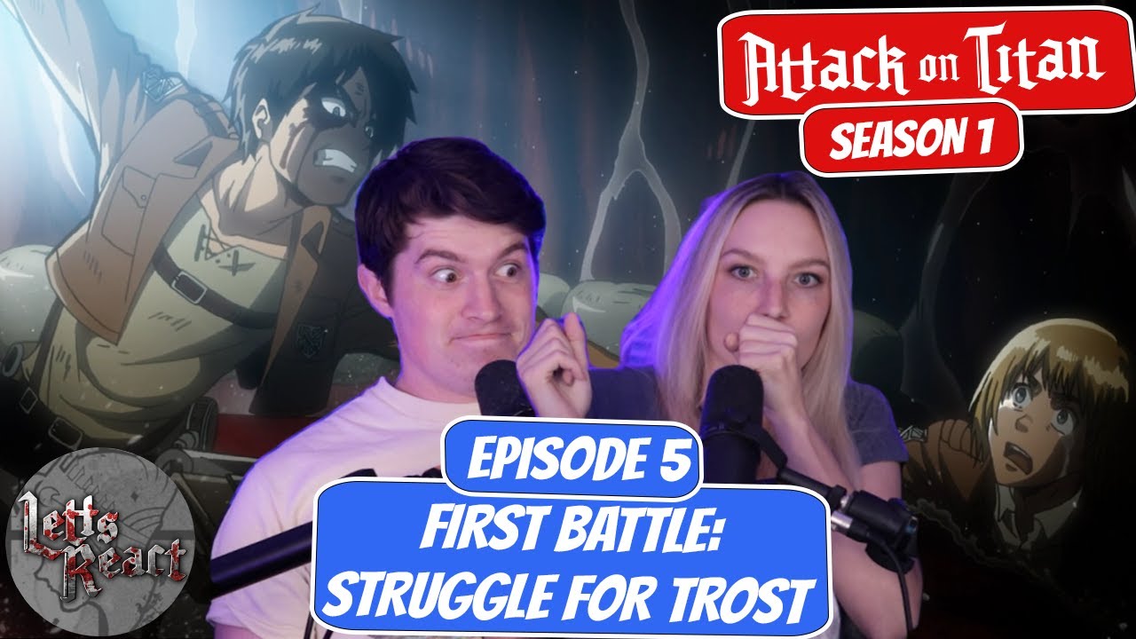 EREN GETS EATEN! | Attack on Titan Season 1 Reaction | Chapter 5, 