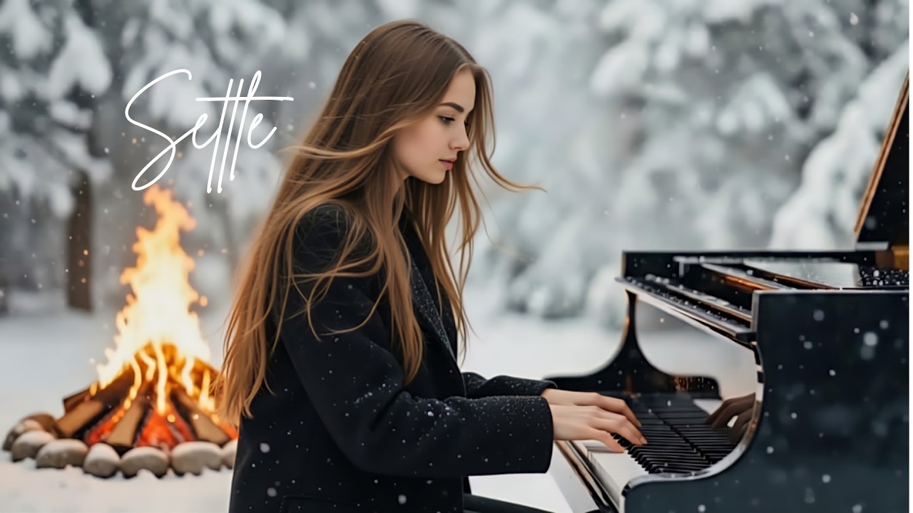 Winter Whisper by the Bonfire | Beautiful Piano Music to Melt Your Stress