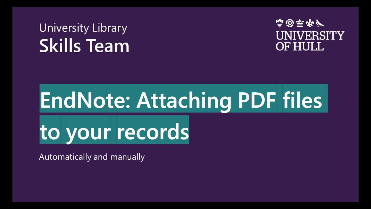 EndNote 20 Импорт из PDF-файлов и их прикрепление