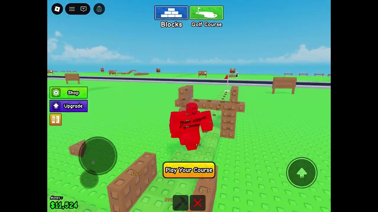 Build a mini golf ROBLOX!!