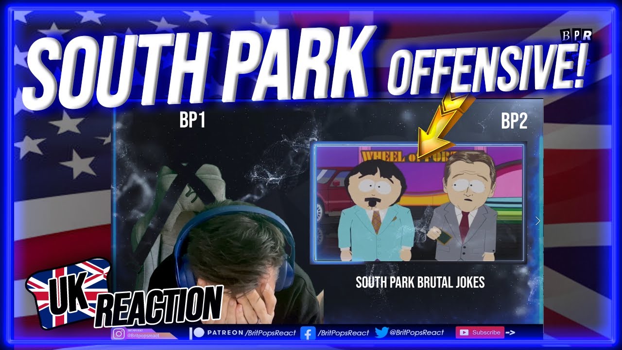 British Guy Reacts to South Park Most Offensive Jokes