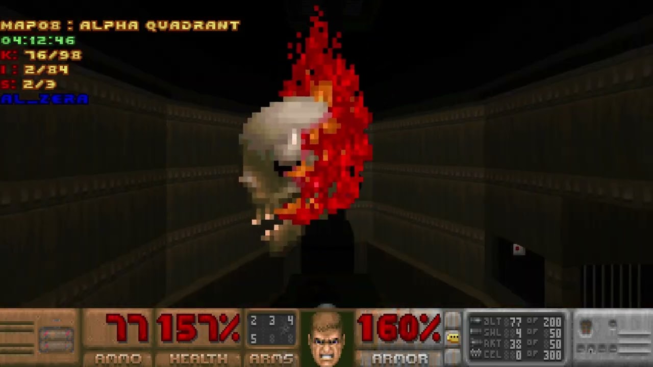 Doom 64 on Doom II - M8: Alpha Quadrant - UV Max + Pistol Start
