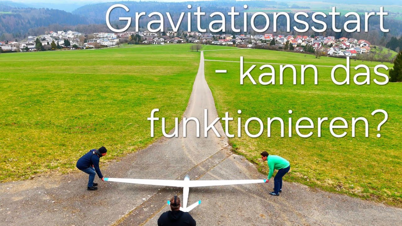 Gravitationsstart mit dem RC-Segler | kann das funktionieren? | Hangflug am flachen Nordhang