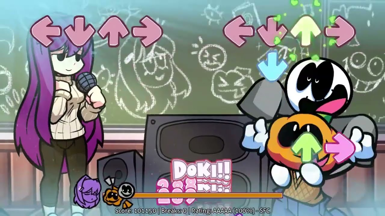 Friday Night Funkin': Doki Doki Takeover Plus! - Shrinking Violet (Spooky Kids Mix)