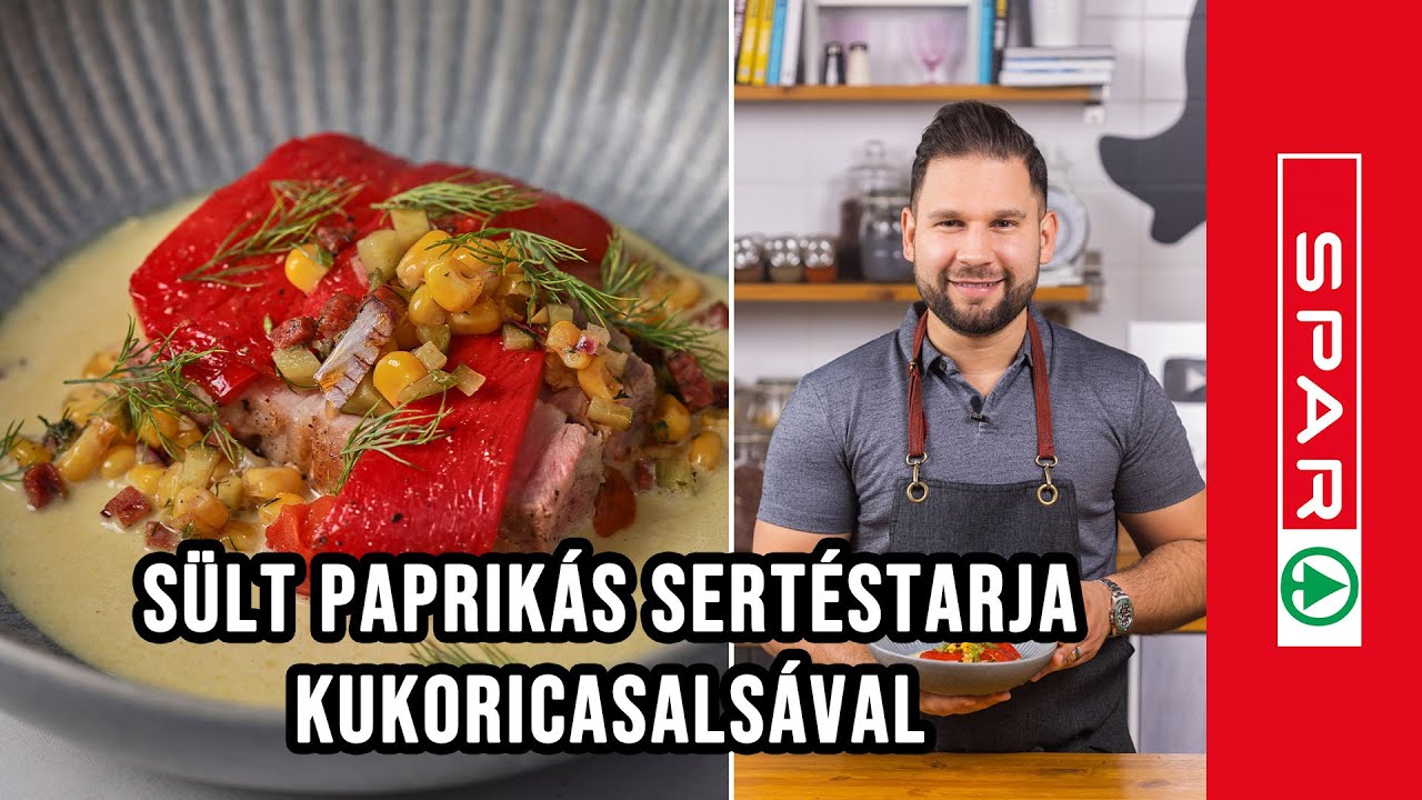 Rácz Jenő - Sült paprikás sertéstarja kukoricasalsával