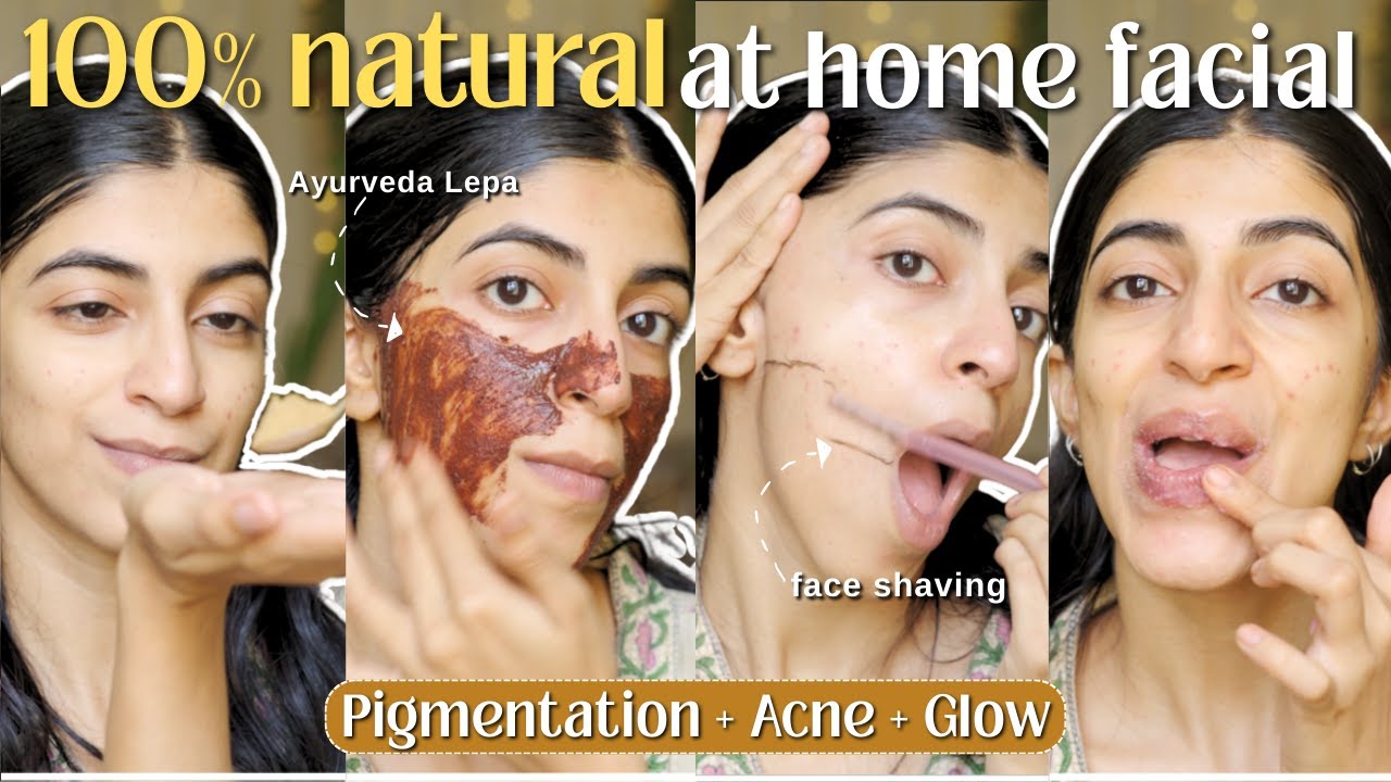 100% Natural Ayurvedic inspired Facial at Home | Vata-Pitta Skin Healing Routine 🪷 Radhika Jagtap 🤍