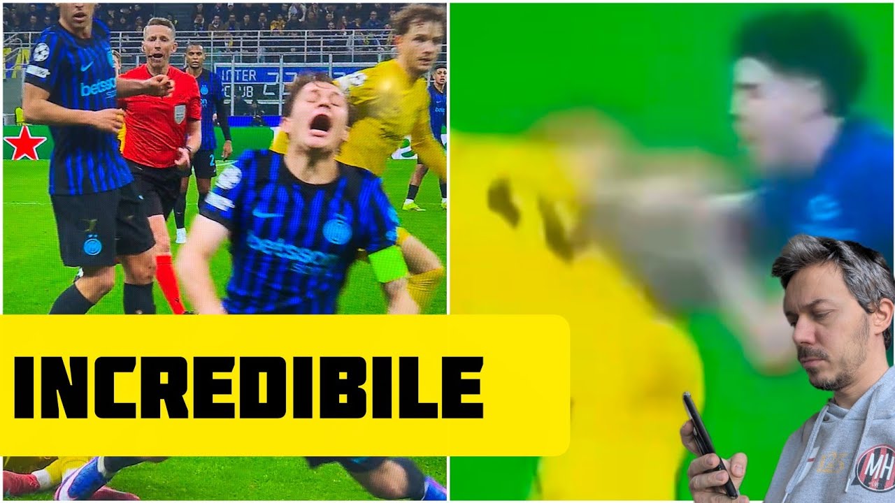 ‼️INCREDIBILE😱BASTONI E BARELLA SIMULANO ANCORA!!! (Condividete) Andrea Longoni Calcio 