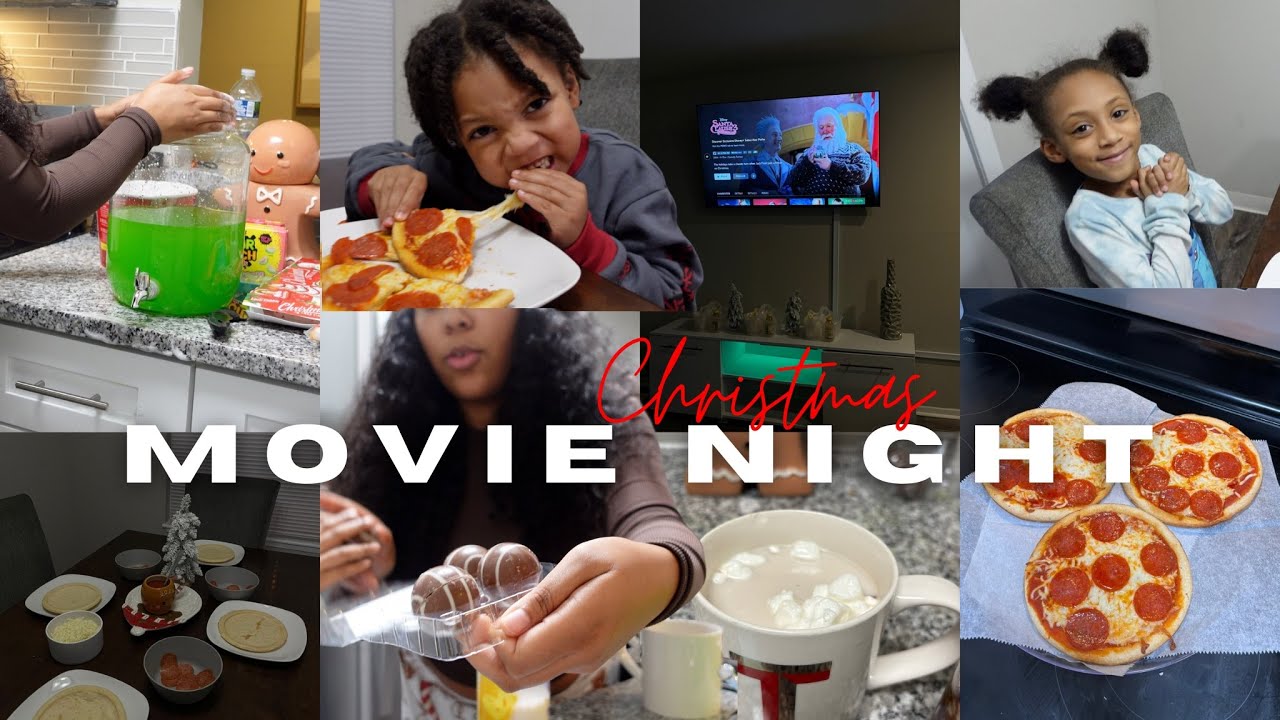 vlog:Movie night w/my kids | young mom of four |VLOGMAS 2024