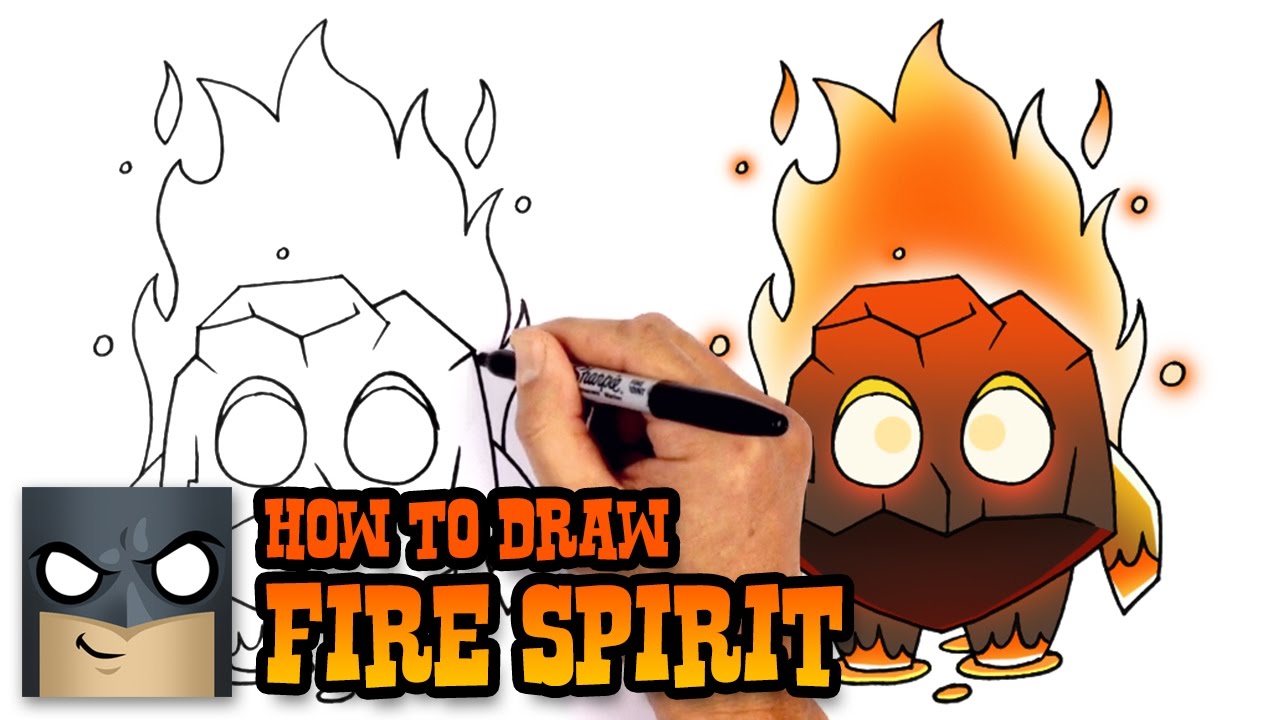 How to Draw Clash Royale | Fire Spirit