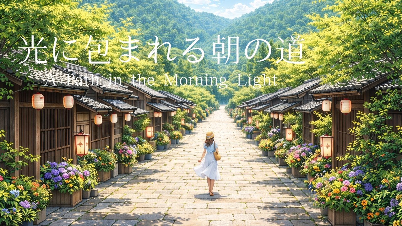 光に包まれる朝の道 – A Path in the Morning Light　作業用BGM｜和風BGM｜勉強・集中用｜Japanese Ambient Music｜Study & Relax