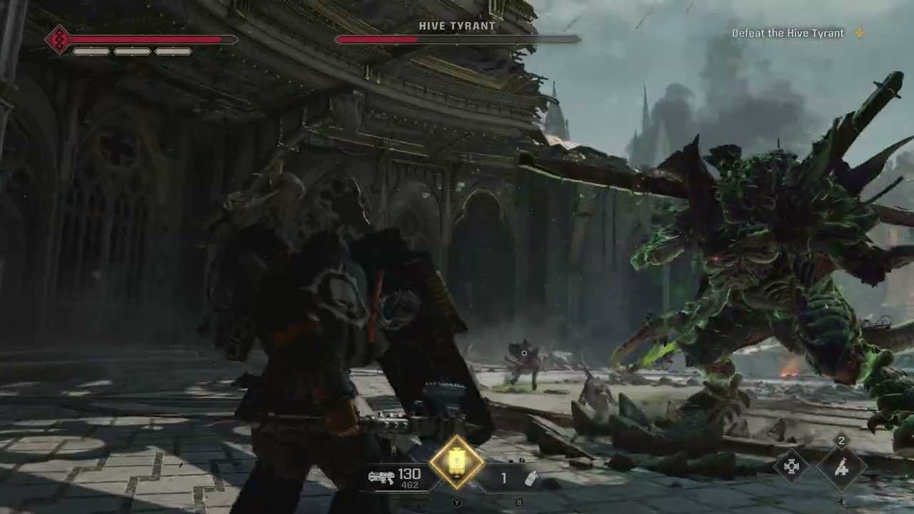 Lethal Ops #25 - True solo shield rush and fencing axe vs hive tyrant - W40K: Space Marine 2