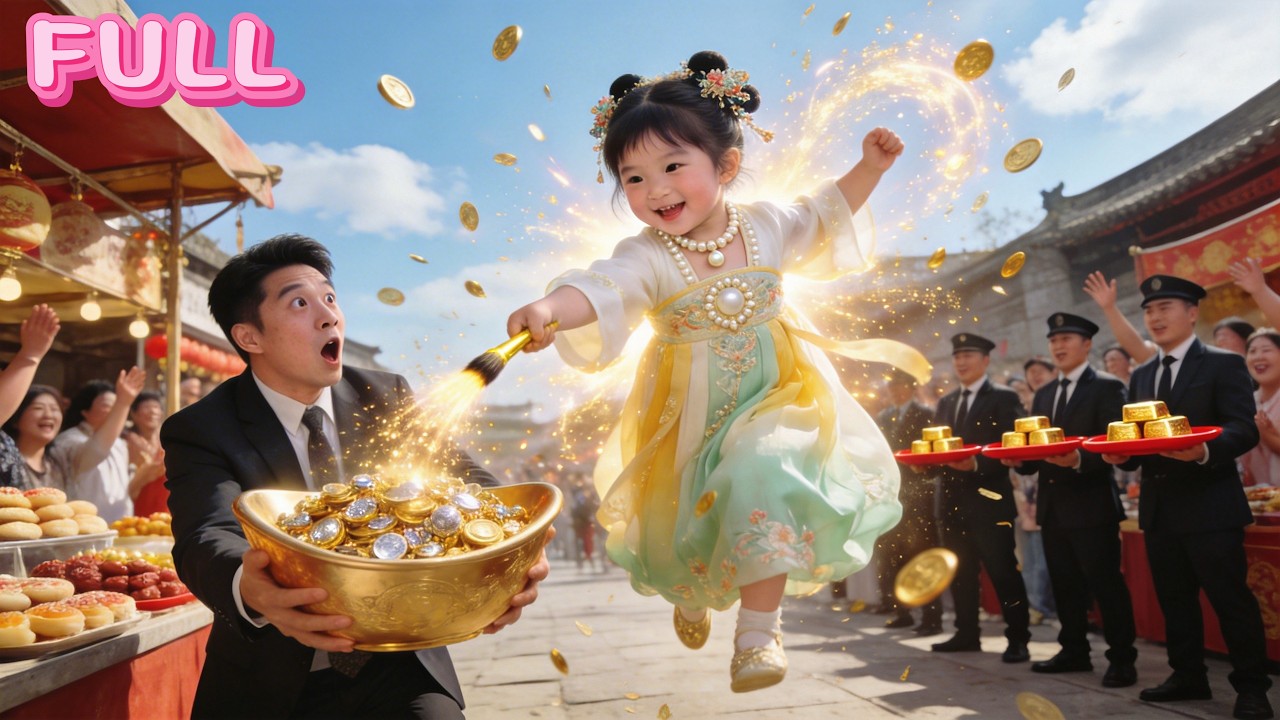 Siapa sangka anak lucu  tahun adalah dewa, pakai kuas ubah benda jadi emas hanya untuk selamatkan ib