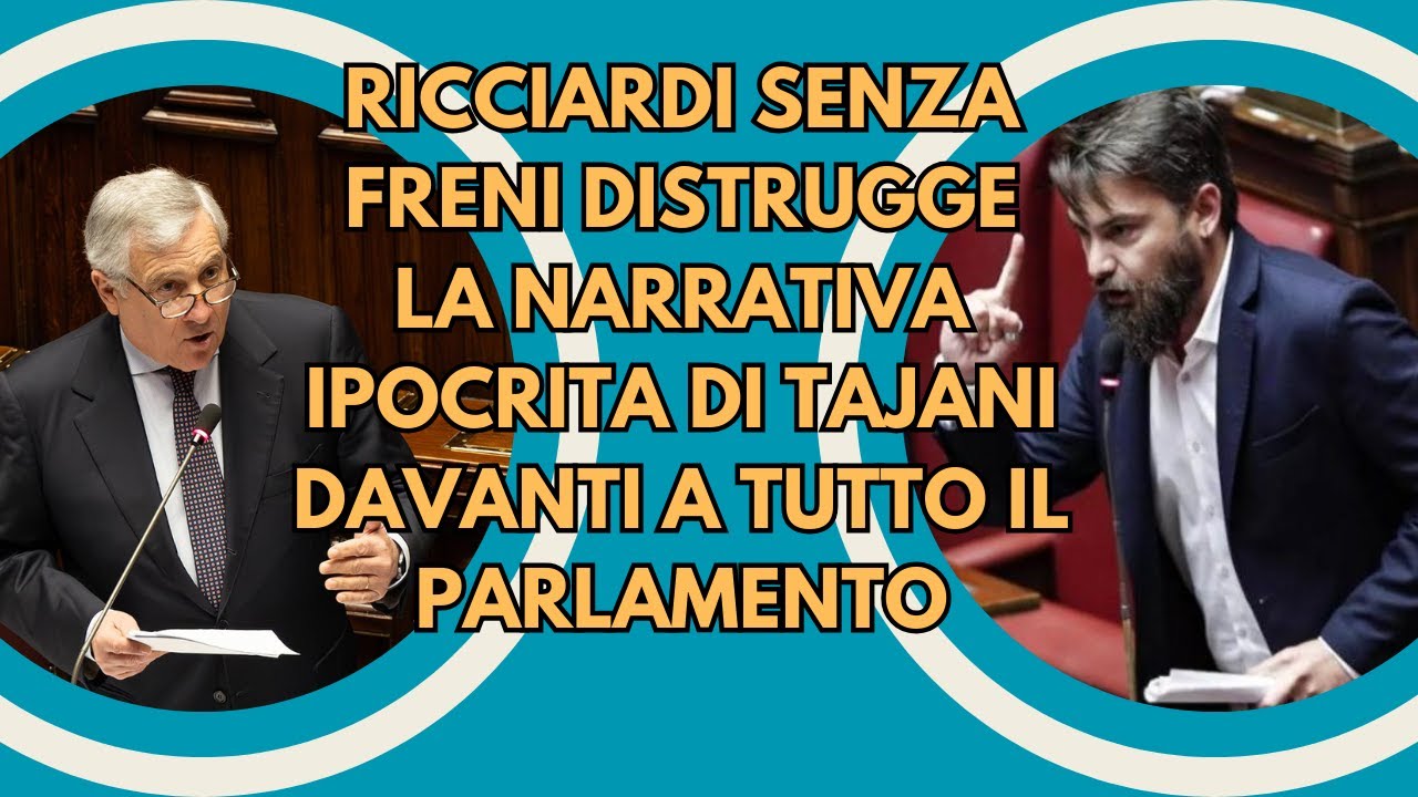 Ricciardi Show Umilia Tajani Smonta le sue Teorie e riceve gli Applausi del Parlamento