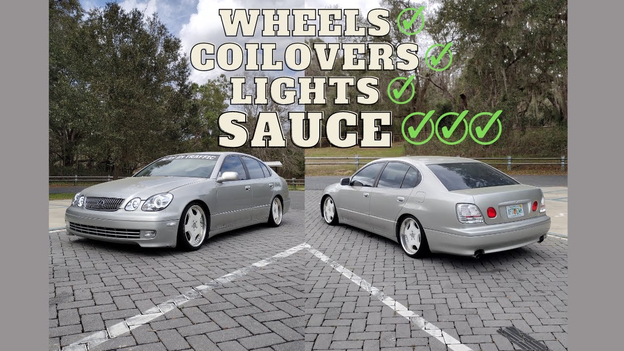 Giving the GS300 ALL the Sauce - Three Piece Wheels, Clear Taillights, Chrome Headlights