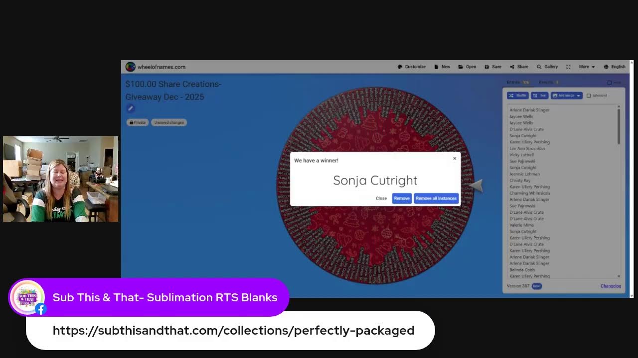 Perfectly Packaged LIVE Sale