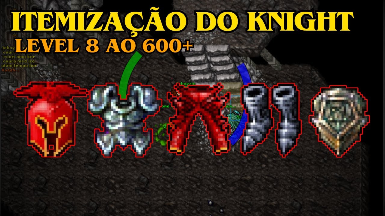 TIBIA - ITEMIZAÇÃO DO KNIGHT COMPLETA (EXPLICATIVO E ATUALIZADO)