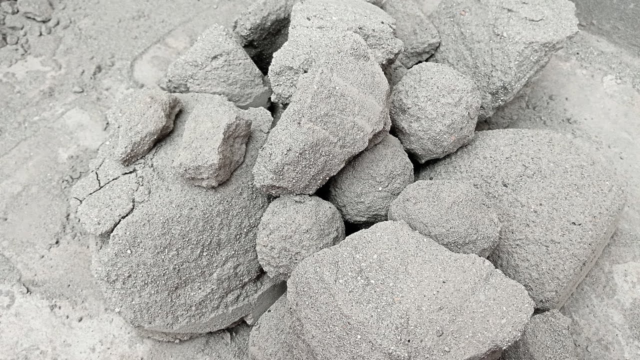 Brand new video of super crunchy and soft sand cement crumbling dry on floor ❤️