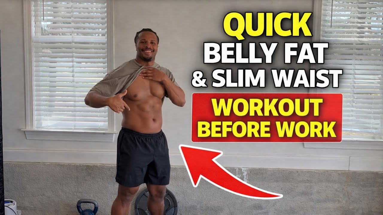 5 Minute Standing Belly Fat Workout (Burn Fat Fast)