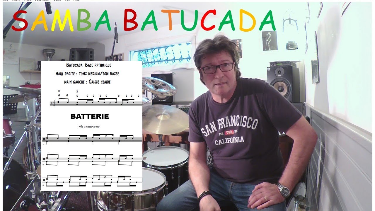 COMMENT jouer une SAMBA BATUCADA à la batterie ?