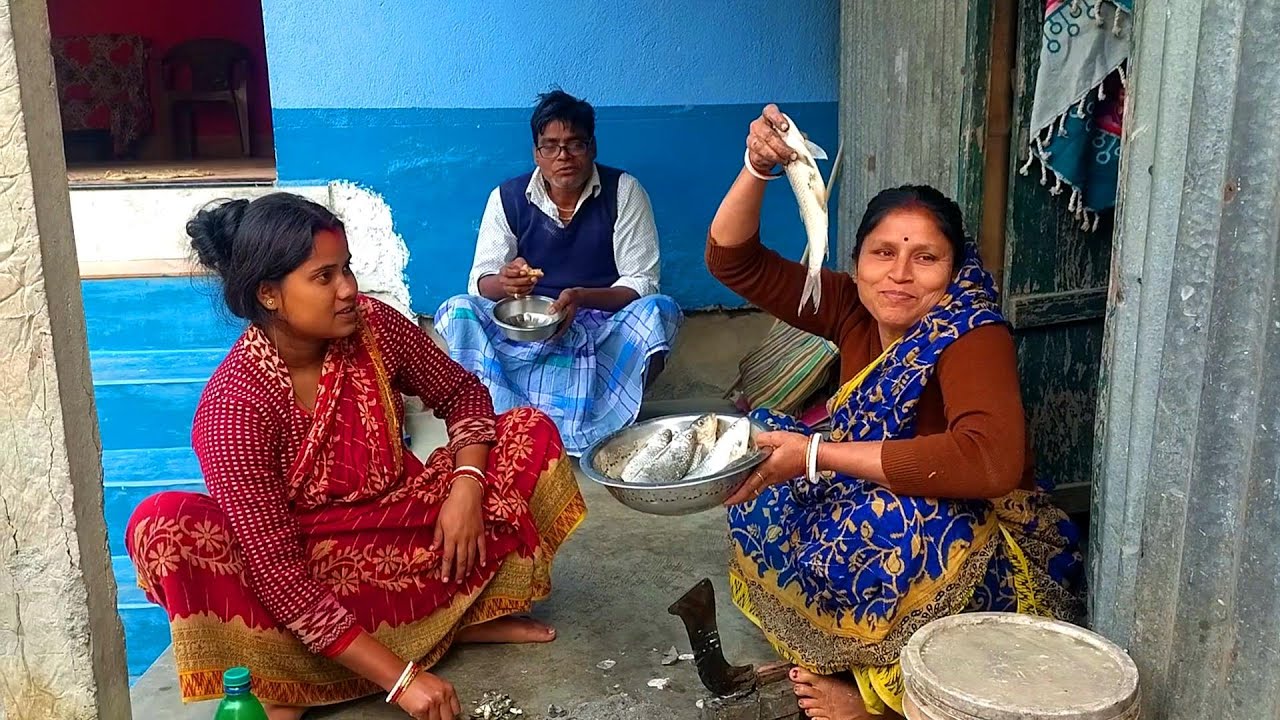 ইন্ডিয়া এসে সরপুটি মাছের নতুন  নাম শিখলাম//ইন্ডিয়ান গ্রামের ভিডিও   simple Indian village vlogger