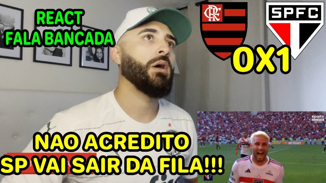 REACT MELHORES MOMENTOS FLAMENGO 0X1 SAO PAULO - NAO ACREDITO, SP VAI SER CAMPEAO!!!