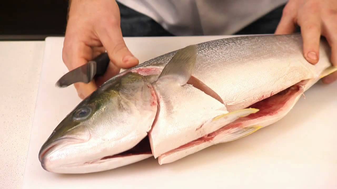 Filleting A Whole Kingfish
