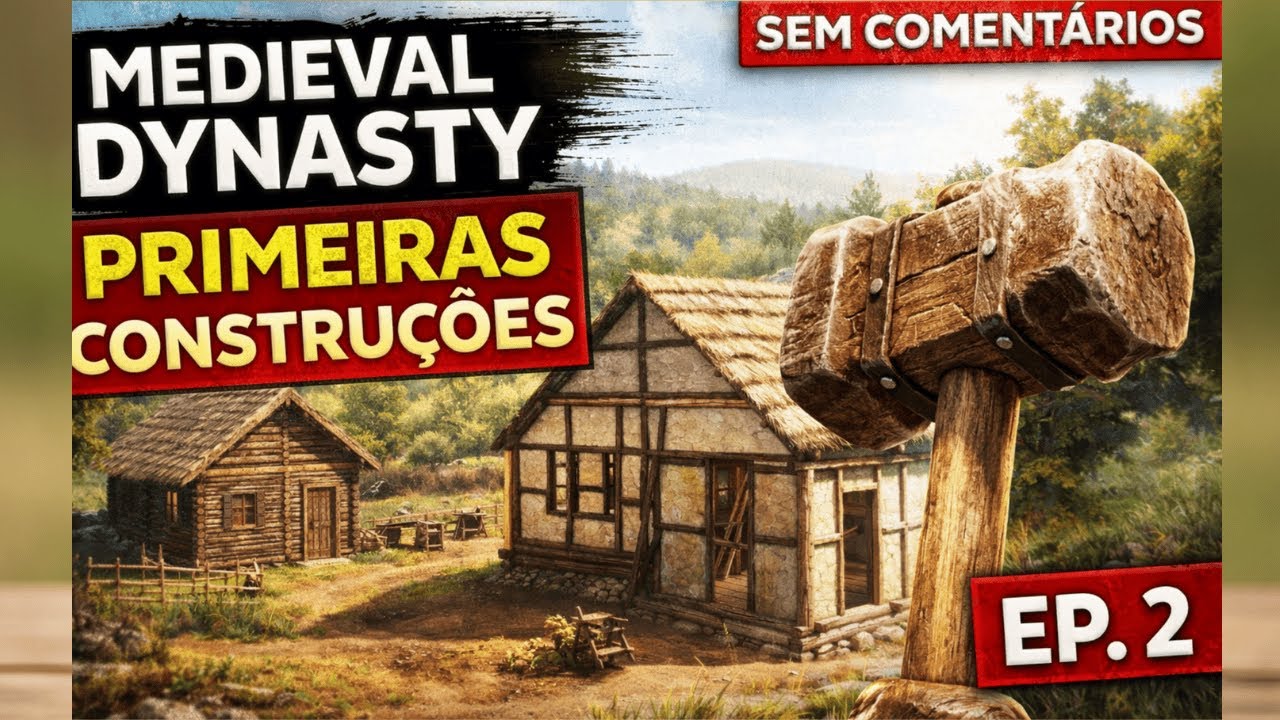 Primeiras Construções em Oxbow | Medieval Dynasty Sem Comentários (EP. 2)
