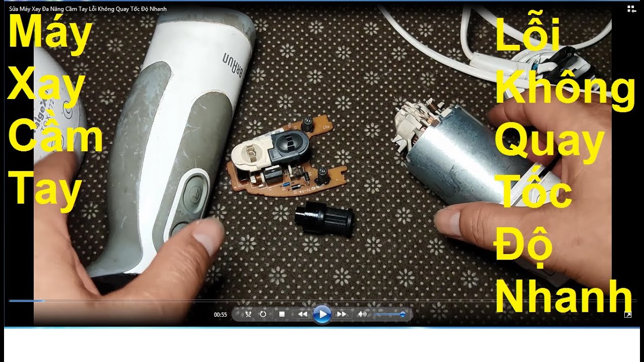 Sửa Máy Xay Đa Năng Cầm Tay Lỗi Không Quay Tốc Độ Nhanh