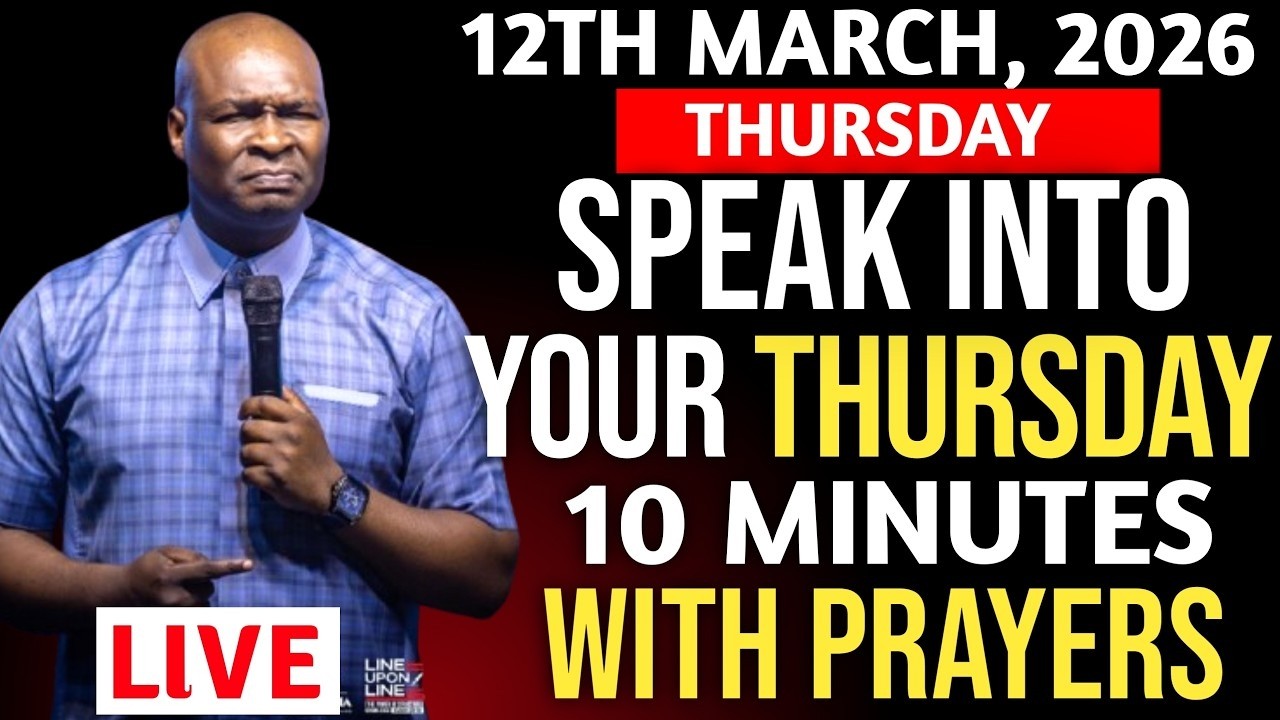 Thursday 12th March, 2026] Speak Into Early Morning Prayer | Spiritual Prayer-Apostle Joshua Selman