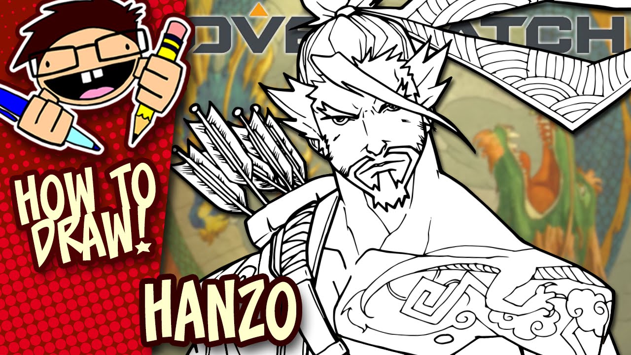 How to Draw HANZO (Overwatch) | Easy Step-by-Step Drawing Tutorial