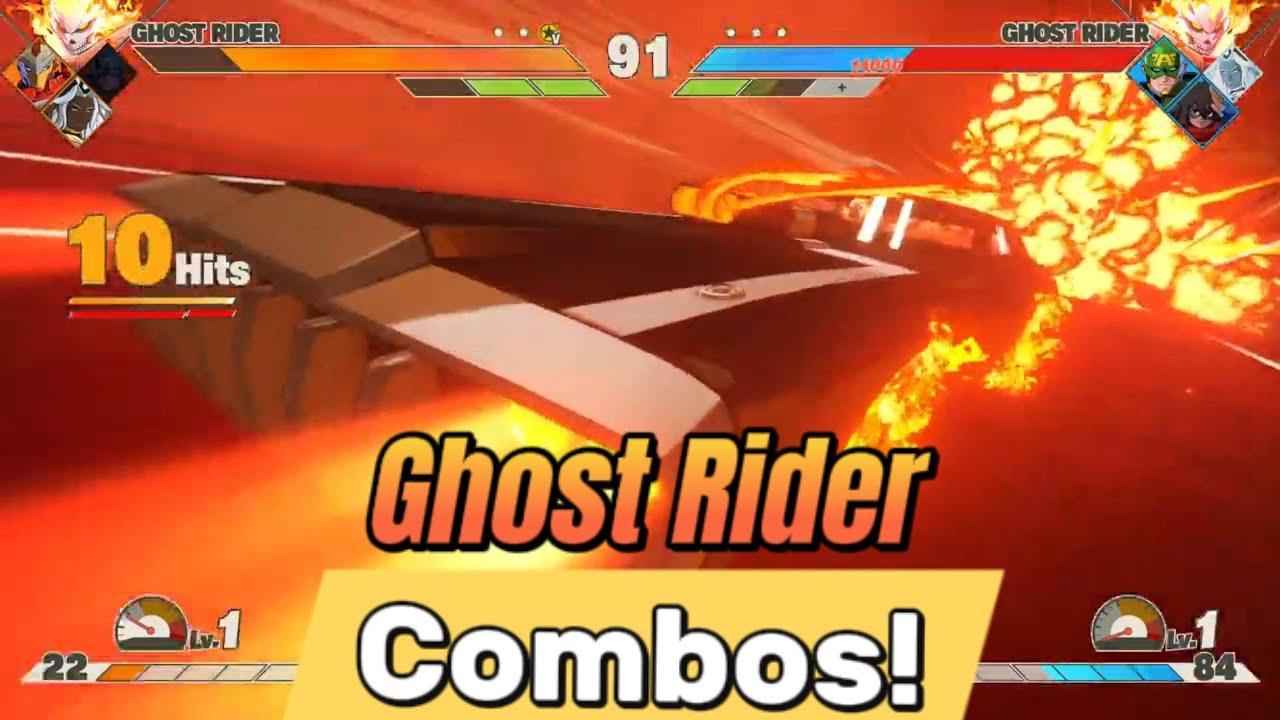 Ghost Rider Combo Guide! Marvel Tokon Fighting Souls!