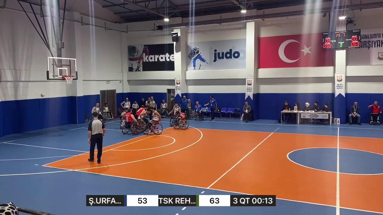 TEKERLEKLİ SANDALYE BASKETBOL SÜPER LİGİ
Ş.URFA BB VS TSK REH MERKEZİ
